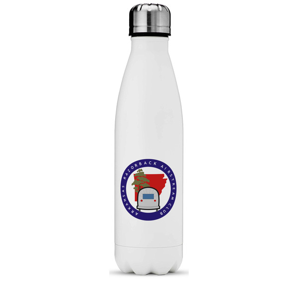 Custom Arkansas Razorback Airstream Club Logo Water Bottle - 17 oz - Stainless Steel - Full Color Printing