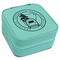 Arkansas Razorback Airstream Club Logo Travel Jewelry Box - Teal Leather