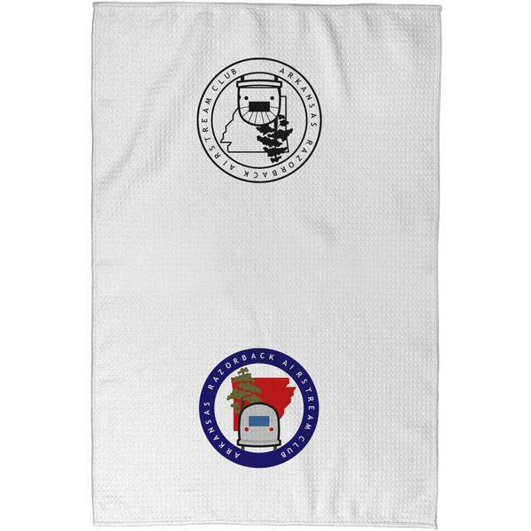 Arkansas Razorback Airstream Club Logo Waffle Towel - Partial Print - Approval Image