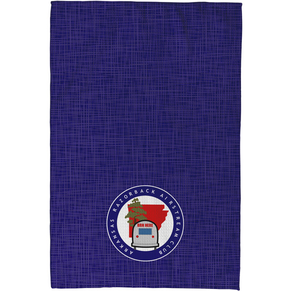 Arkansas Razorback Airstream Club Logo Waffle Weave Towel - Full Color Print - Approval Image