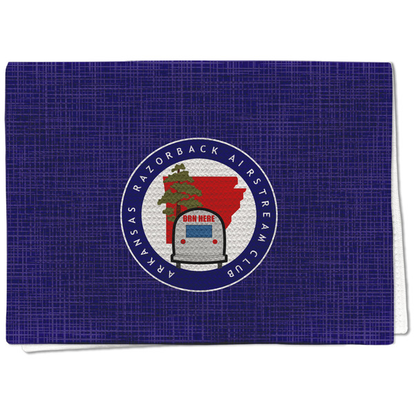 Custom Arkansas Razorback Airstream Club Logo Kitchen Towel - Waffle Weave