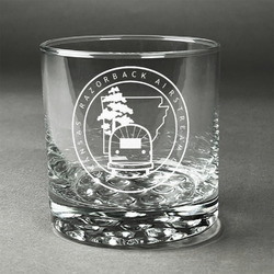 Arkansas Razorback Airstream Club Logo Whiskey Glass - Engraved