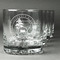 Arkansas Razorback Airstream Club Logo Whiskey Glasses - Engraved - Set of 4