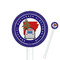 Arkansas Razorback Airstream Club Logo 5.5" Round Plastic Stir Sticks - White - Single-Sided