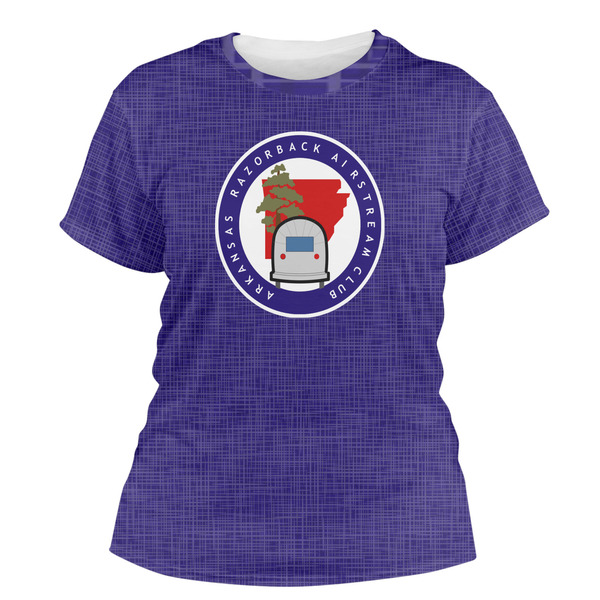 Custom Arkansas Razorback Airstream Club Logo Women's Crew T-Shirt