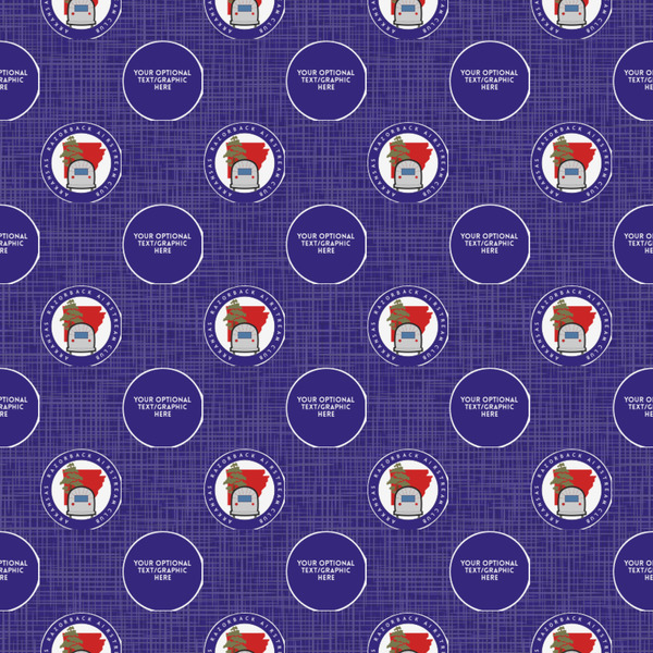 Arkansas Razorback Airstream Club Logo Wrapping Paper 12" x 12" Close Up