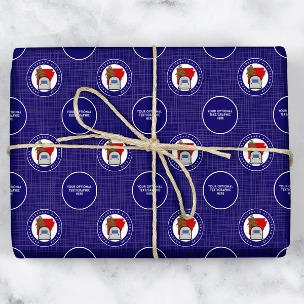 Custom Arkansas Razorback Airstream Club Logo Wrapping Paper