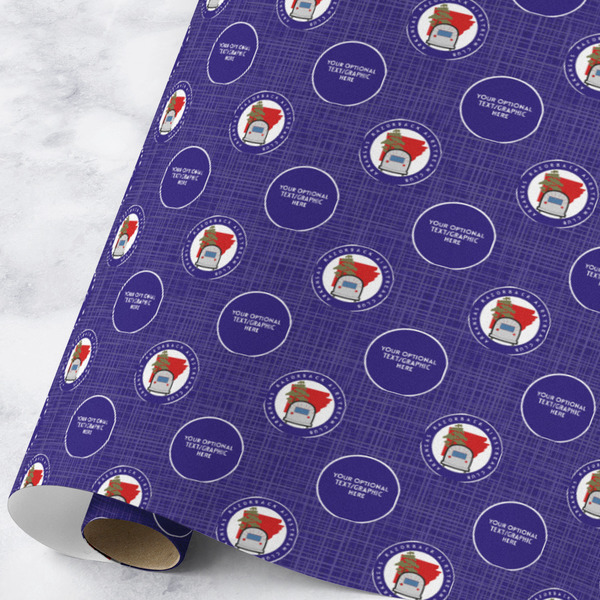 Custom Arkansas Razorback Airstream Club Logo Wrapping Paper Roll - Large - Matte