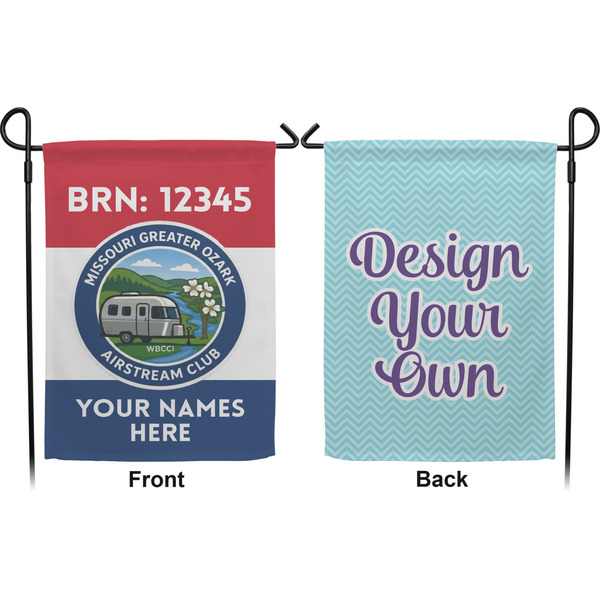 Missouri Greater Ozark Airstream Club Garden Flag - Double Sided Front and Back