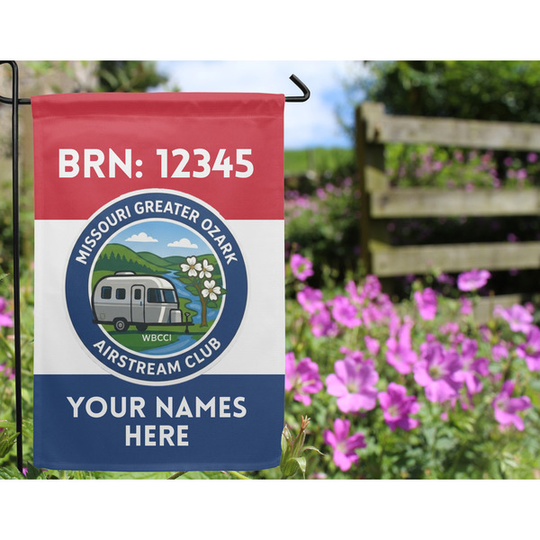 Missouri Greater Ozark Airstream Club Garden Flag - Outside In Flowers