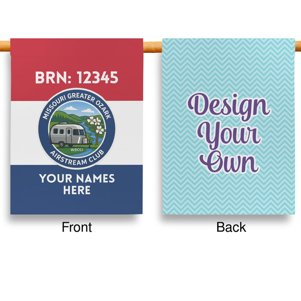 Missouri Greater Ozark Airstream Club Garden Flags - Large - Double Sided - APPROVAL