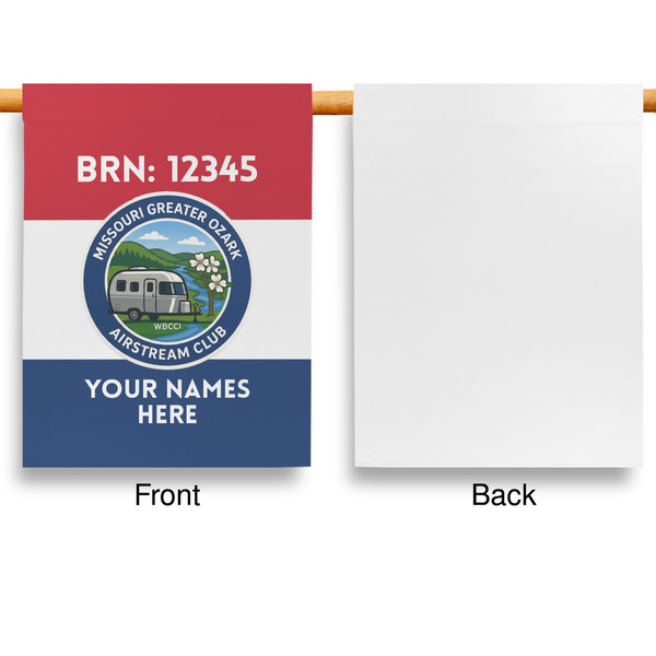 Missouri Greater Ozark Airstream Club Garden Flags - Large - Single Sided - APPROVAL