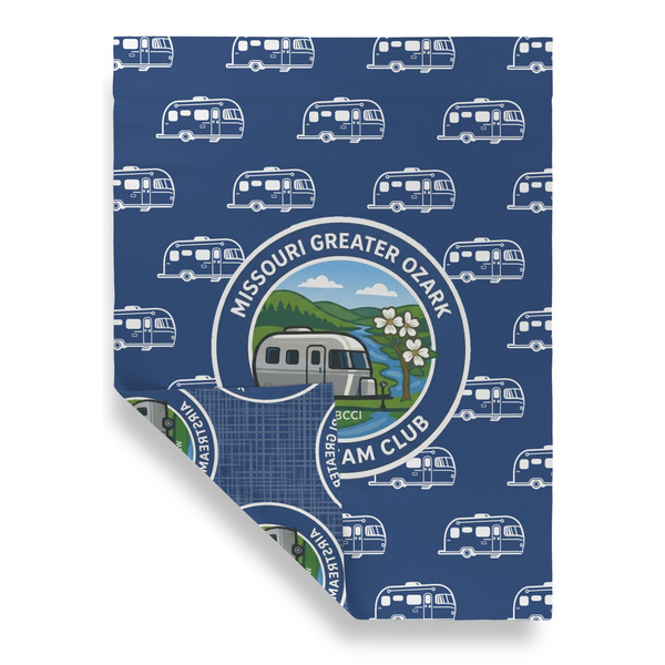 Missouri Greater Ozark Airstream Club House Flags - Double Sided - FRONT FOLDED