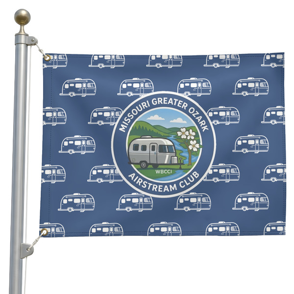 Custom Missouri Greater Ozark Airstream Club Pole Flag