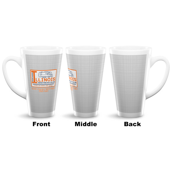 Northern Illinois Airstream Club Logo 16 Oz Latte Mug - Approval