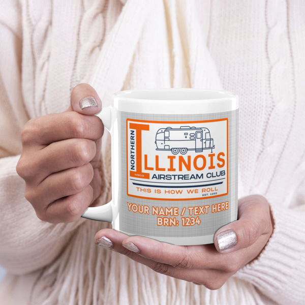 Northern Illinois Airstream Club Logo 20oz Coffee Mug - LIFESTYLE