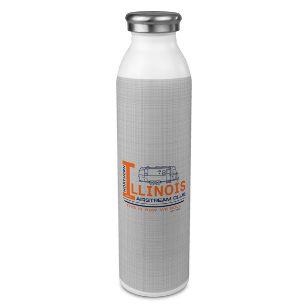 Custom Northern Illinois Airstream Club Logo 20oz Stainless Steel Water Bottle - Full Print