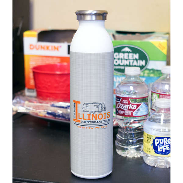 Northern Illinois Airstream Club Logo 20oz Water Bottles - Full Print - In Context