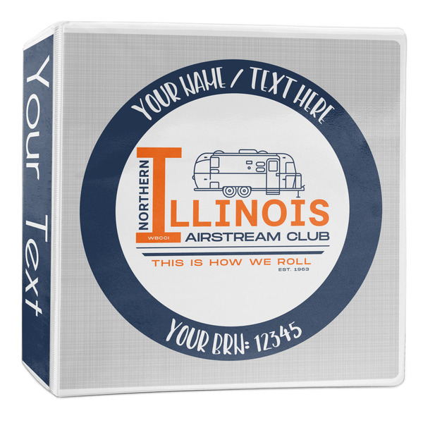 Custom Northern Illinois Airstream Club Logo 3-Ring Binder - 2 inch