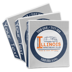 Northern Illinois Airstream Club Logo 3-Ring Binder