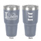 Northern Illinois Airstream Club Logo 30 oz Stainless Steel Tumbler - Grey - Double-Sided