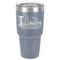 Northern Illinois Airstream Club Logo 30 oz Stainless Steel Tumbler - Grey - Single-Sided
