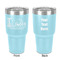 Northern Illinois Airstream Club Logo 30 oz Stainless Steel Tumbler - Teal - Double-Sided