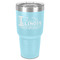 Northern Illinois Airstream Club Logo 30 oz Stainless Steel Tumbler - Teal - Single-Sided