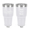 Northern Illinois Airstream Club Logo 30 oz Stainless Steel Tumbler - White - Double-Sided
