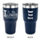 Northern Illinois Airstream Club Logo 30 oz Stainless Steel Tumbler - Navy - Double-Sided