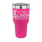 Northern Illinois Airstream Club Logo 30 oz Stainless Steel Tumbler - Pink - Single-Sided