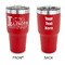 Northern Illinois Airstream Club Logo 30 oz Stainless Steel Tumbler - Red - Double-Sided