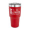 Northern Illinois Airstream Club Logo 30 oz Stainless Steel Tumbler - Red - Single-Sided