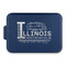Northern Illinois Airstream Club Logo Aluminum Baking Pan with Navy Lid