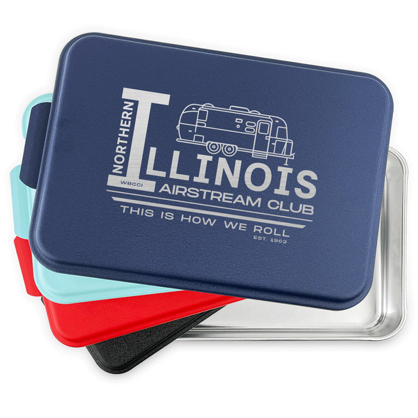 Northern Illinois Airstream Club Logo Aluminum Cake Pan with Lid - PARENT/MAIN