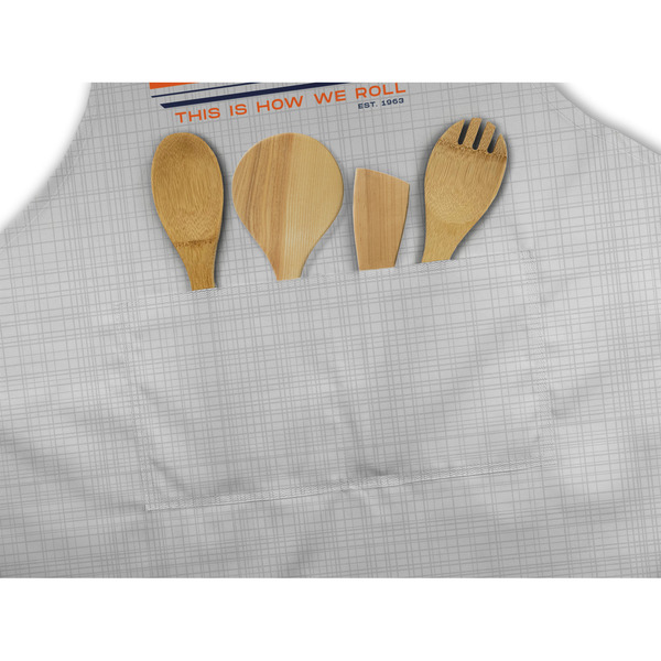 Northern Illinois Airstream Club Logo Apron - Pocket Detail with Props