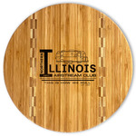 Northern Illinois Airstream Club Logo Bamboo Cutting Board