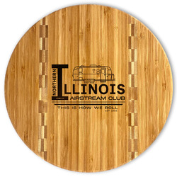 Northern Illinois Airstream Club Logo Bamboo Cutting Board