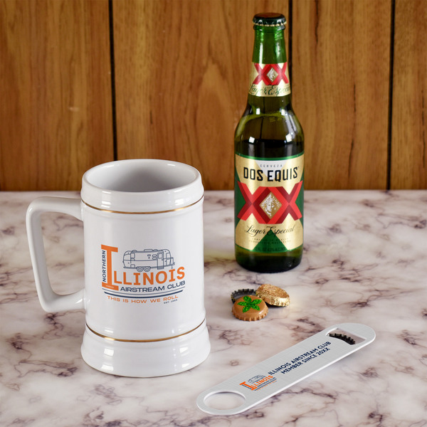 Northern Illinois Airstream Club Logo Beer Stein - In Context