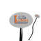 Northern Illinois Airstream Club Logo 7" Oval Plastic Stir Sticks - Black - Single-Sided
