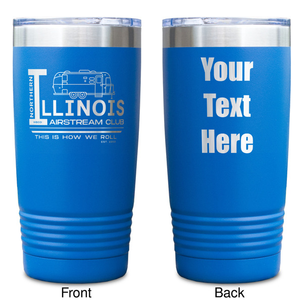 Northern Illinois Airstream Club Logo Blue Polar Camel Tumbler - 20oz - Double Sided - Approval