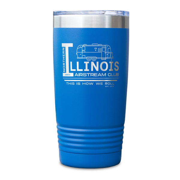 Northern Illinois Airstream Club Logo Blue Polar Camel Tumbler - 20oz - Single Sided - Approval
