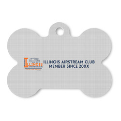 Northern Illinois Airstream Club Logo Bone Shaped Dog ID Tag