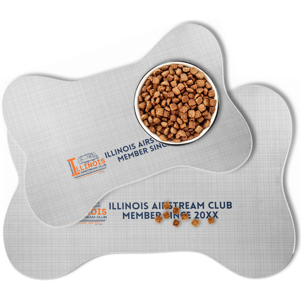 Northern Illinois Airstream Club Logo Bone Shaped Dog Mats - MAIN