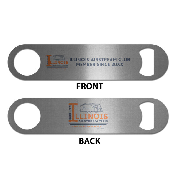Northern Illinois Airstream Club Logo Bottle Opener - Front & Back