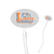Northern Illinois Airstream Club Logo 7" Oval Plastic Stir Sticks - Clear