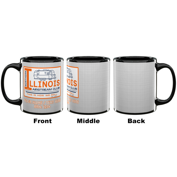 Northern Illinois Airstream Club Logo Coffee Mug - 11 oz - Black APPROVAL