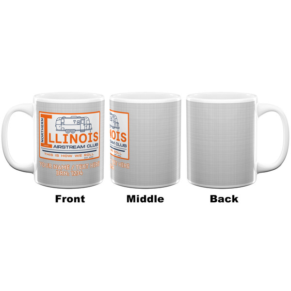 Northern Illinois Airstream Club Logo Coffee Mug - 11 oz - White APPROVAL