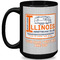 Northern Illinois Airstream Club Logo 15 oz Coffee Mug - Black