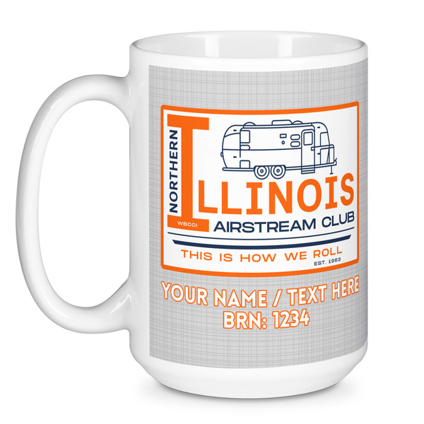 Northern Illinois Airstream Club Logo Coffee Mug - 15 oz - White